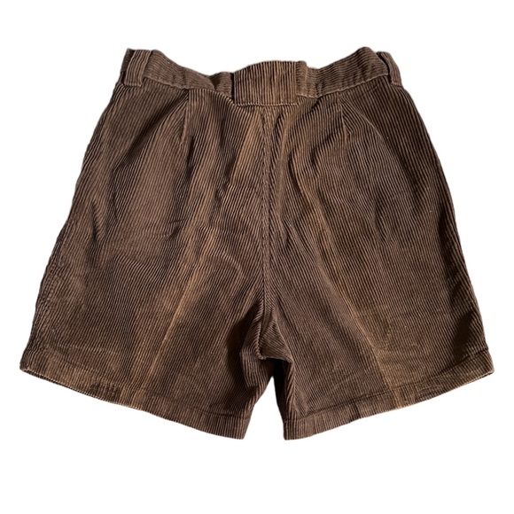 Jansport Shorts Vintage Jansport Corduroy High Waist Pleated Chocolate Brown Shorts Size